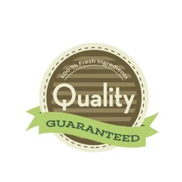 Quality Guaranteed Label Stock-Illustration
