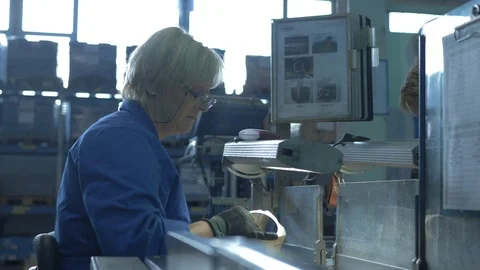 Quality inspector checks products Stock Footage 113460044