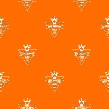 Quality jewelry pattern vector orange Illustrazione stock