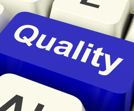 Quality key representing excellent service or products 스톡 일러스트