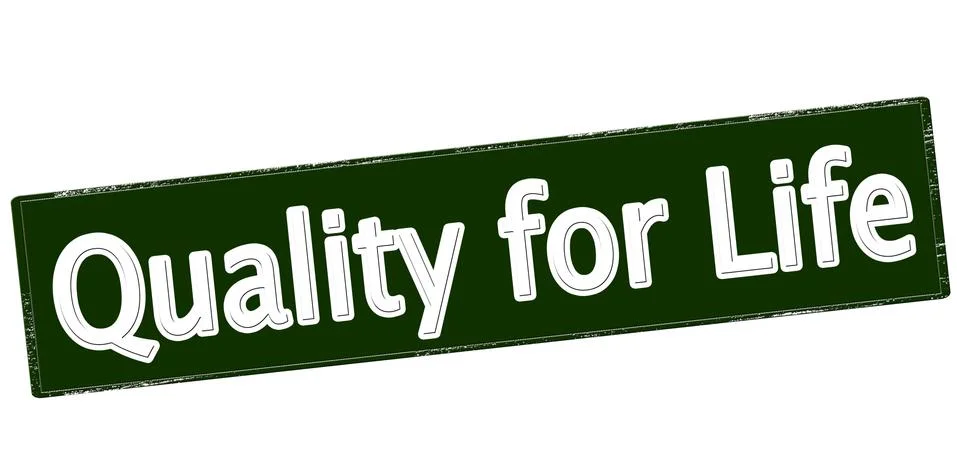 Quality for life Stock Illustration