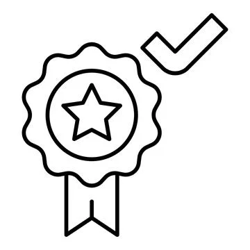 Quality Line Icon Иллюстрация