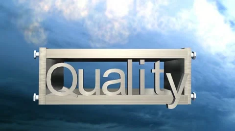 Quality logo version 1 Stock Footage 12449904