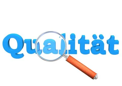 Quality loupe Stock Illustration