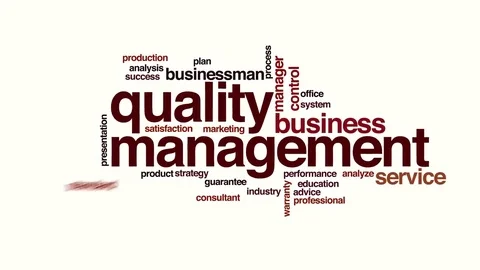 Quality management animated word cloud. Stock Footage 69150106