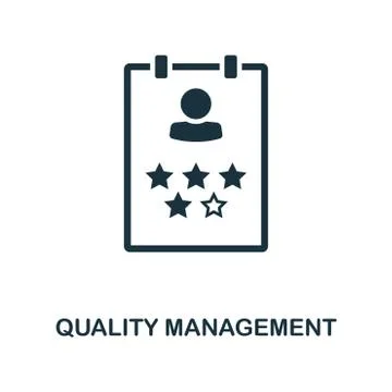 Quality Management creative icon. Simple element illustration. Quality Illustrazione stock