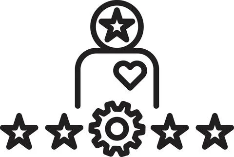 Quality management icon vector 库存插图