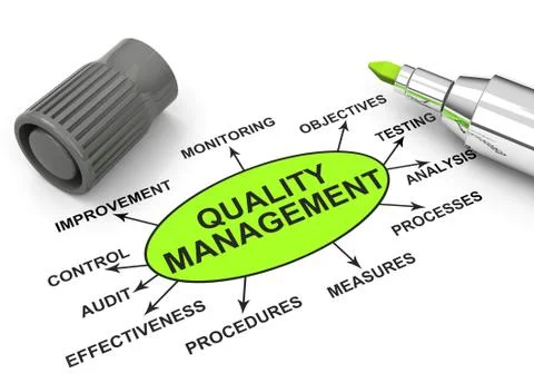 Quality management Illustrazione stock
