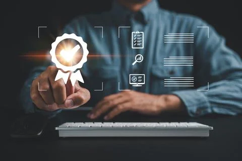 Quality management planning and process procedure Stock Photos