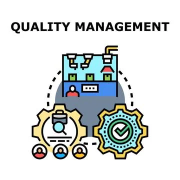 Quality management system implementing process control and assurance 스톡 일러스트