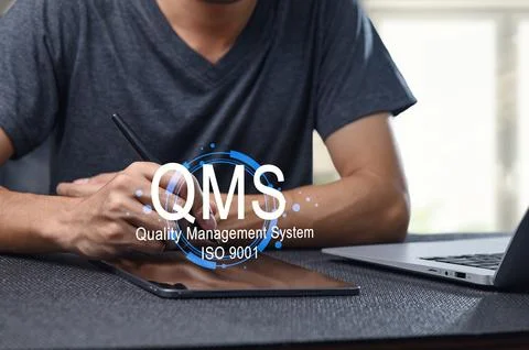 Quality Management System Overview with ISO 9001 Standards In Focus 写真素材