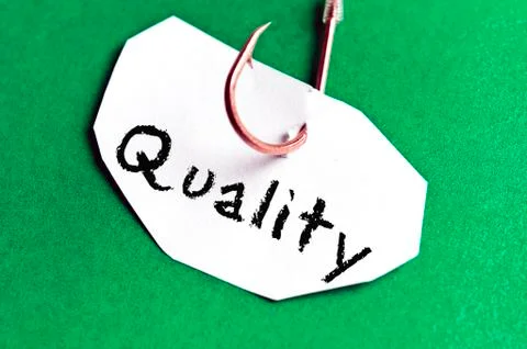 Quality message on paper 写真素材