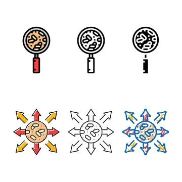 Quality modern control wood pellets color icon vector Stock Illustration