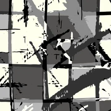 Quality monochrome pattern in graffiti style Stock Illustration