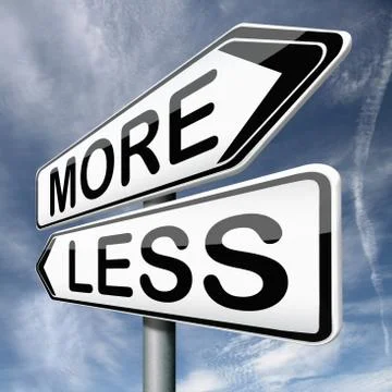 Quality over quantity Stock Illustration