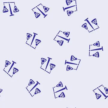 Quality over quantity minimalism glyph seamless pattern Ilustração Stock