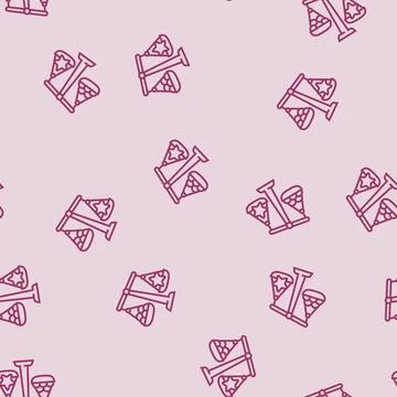 Quality over quantity minimalism line seamless pattern Stock Illustration