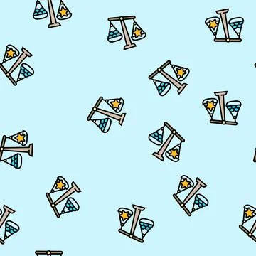 Quality over quantity minimalism vector seamless pattern イラスト素材