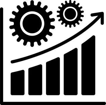 Quality process improvement concept, organizational processes, implementing Stock Illustration