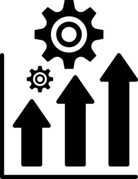 Quality process improvement concept, organizational processes, implementing Stock Illustration