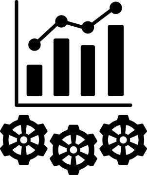 Quality process improvement concept, organizational processes, implementing Stock Illustration
