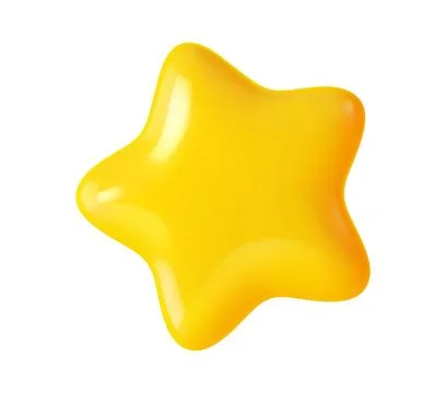 Quality review 3d plastic five pointed star Stock Illustration