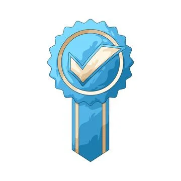 Quality ribbon illustration Stock Illustration