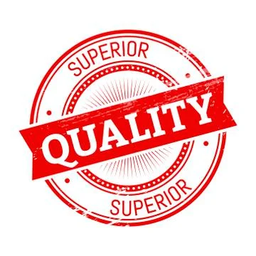 Quality round stamp 스톡 일러스트