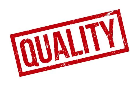 QUALITY Rubber Stamp. Red QUALITY Rubber Grunge Stamp Seal Vector Illustrat.. Stock Illustration