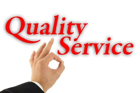 Quality service concept Stock Photos