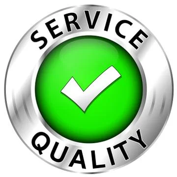 Quality of  service icon on white background Stock Illustration