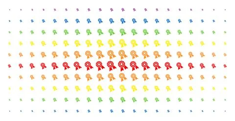 Quality Spectral Halftone Effect Stock Illustration