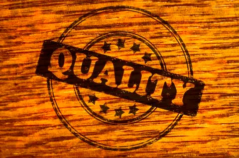Quality stamp Stock Illustration