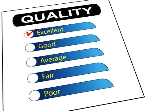 Quality survey report check list Stock Illustration