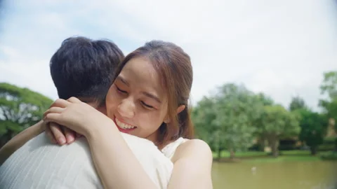 Quality sweet time vacations moment of newlywed asia young couple Stockbeeldmateriaal 264043965