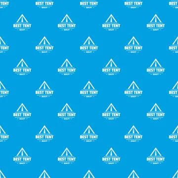Quality tent pattern seamless blue Illustrazione stock