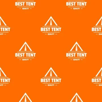 Quality tent pattern vector orange Stock Illustration