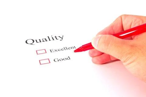 Quality test closeup Stock Photos