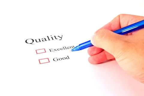 Quality test closeup Stock Photos