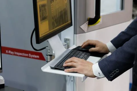 Quality test on a modern X-Ray inspection system Stock Photos