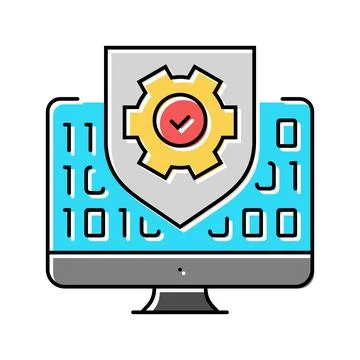 Quality testing tool work color icon vector illustration Stockillustratie