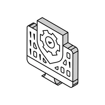 Quality testing tool work isometric icon vector illustration Stock Illustration