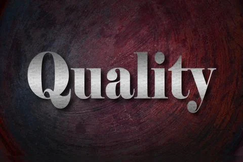 Quality text on background Stock Illustration