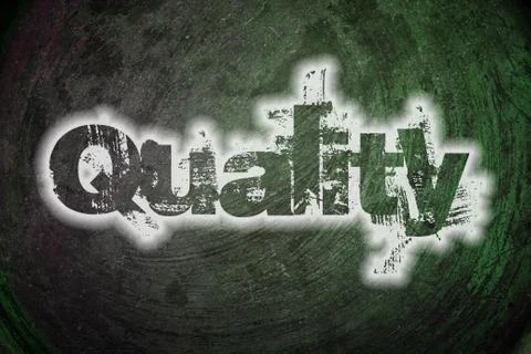 Quality text on background Stock Illustration