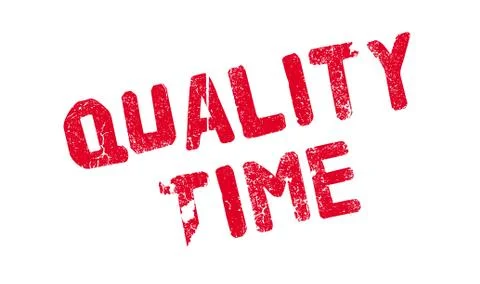 Quality Time rubber stamp Stock Illustration