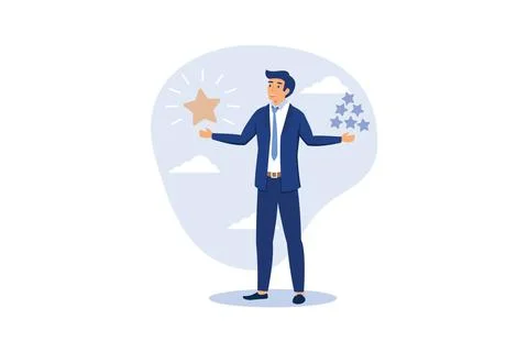 Quality vs quantity, management to assure excellent work outcome, working att Stock Illustration