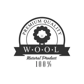 Quality Wool Product Logo Design Stock Illustration
