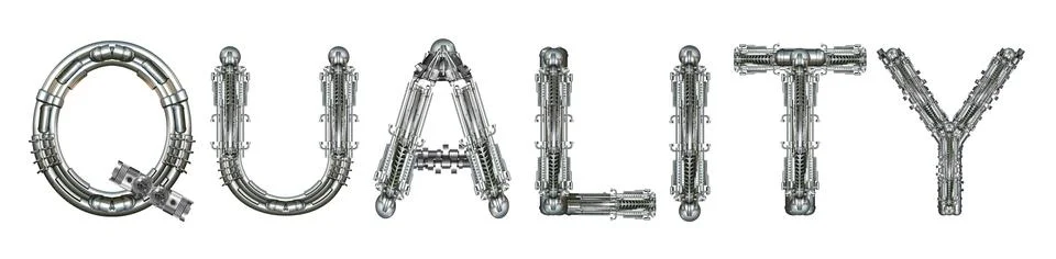 Quality, word concept technically Stock Illustration