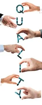 Quality word Fotos Stock