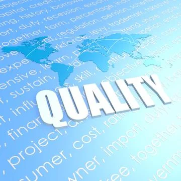 Quality world map Stock-Illustration